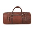 thumbnail image 1 of Genuine goat leather handmade duffel bag, Travel bag, Gym bag, Overnight weekender bags, 1 of 6