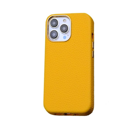 Genuine leather for iPhone case with full drop protection, luxurious and minimalist design father gift.