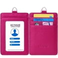 thumbnail image 1 of Genuine leather id badge holder with lanyard,soft leather ID Card Holder,Up to 20 colors and leather grains to choose,frommultiple card slots,vertical work name badge case, 1 of 2