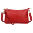 thumbnail image 1 of Genuine leather ladies crossbody bag, fashionable and versatile single shoulder bag-Red, 1 of 5