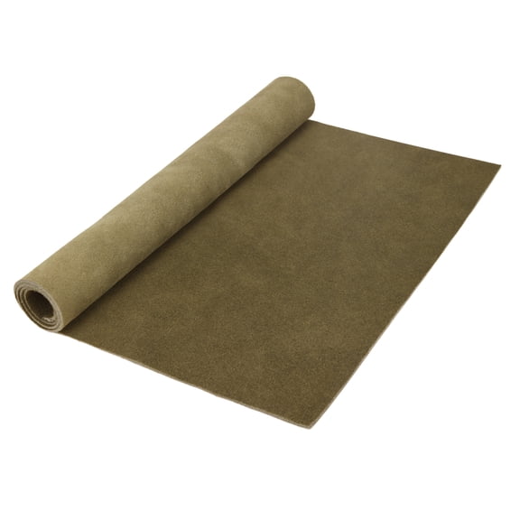 Genuinue Suede Leather Skin Square for Craft Hobby DIY Gift Leather Pieces 1.5MM-2.0MM Thickness / Army Green