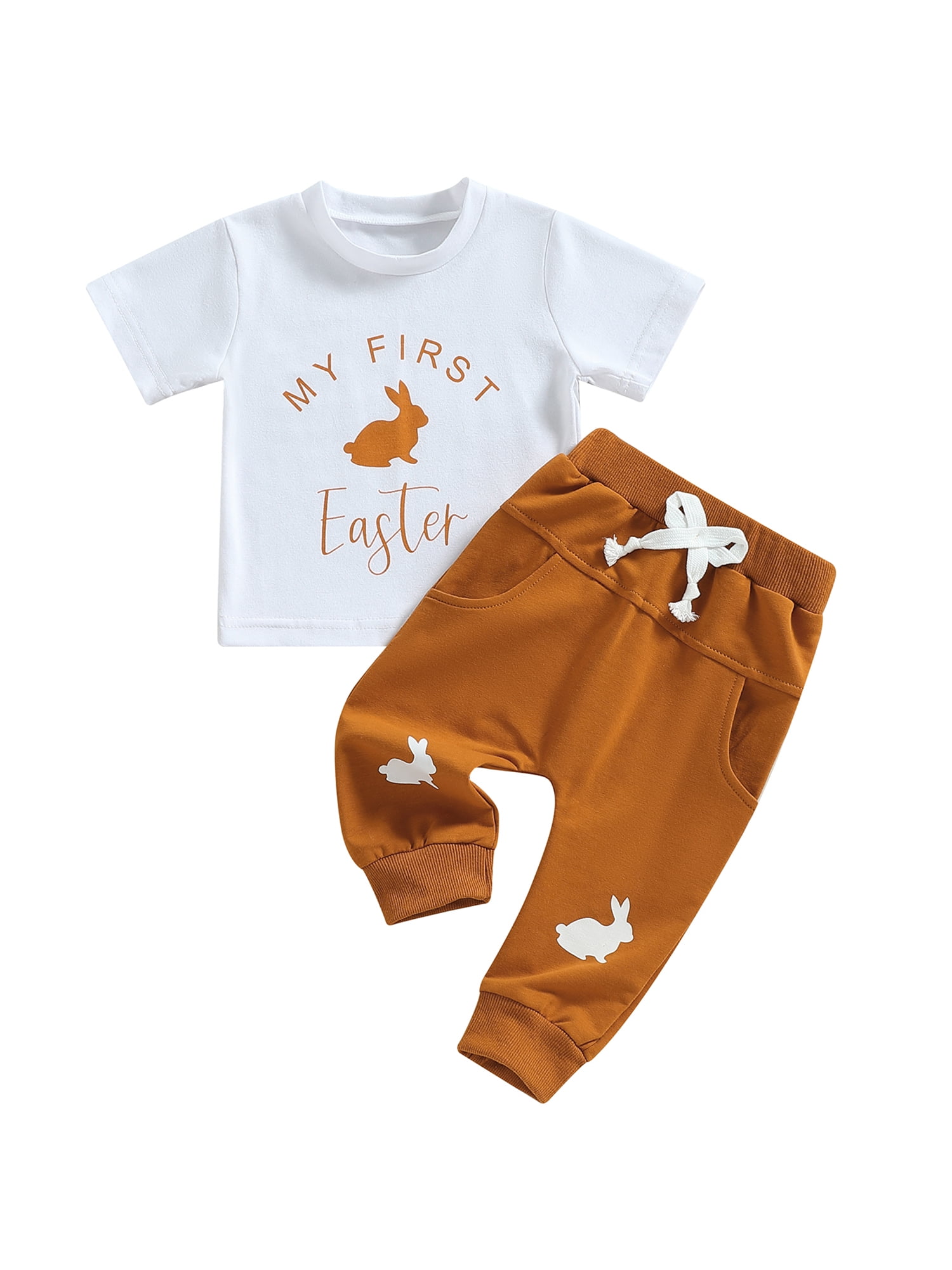 Genuiskids 2Pcs Newborn Baby Boys Easter Clothes Set 3 6 9 12 Months
