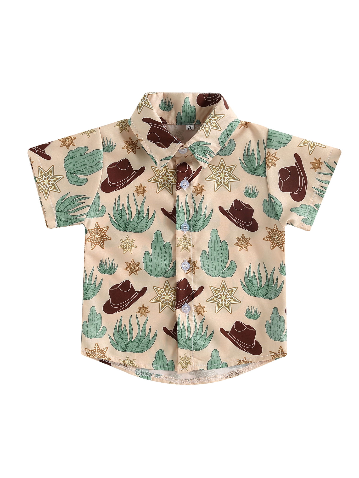 Genuiskids Kids Toddler Baby Boy Western Shirt 6M 12M 18M 2T 3T 4T