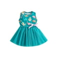 thumbnail image 1 of Genuiskids Toddler Baby Girl Tutu Dresses Dinosaur Dress Summer Clothes Kids Tulle Sundress Princess, 1 of 9