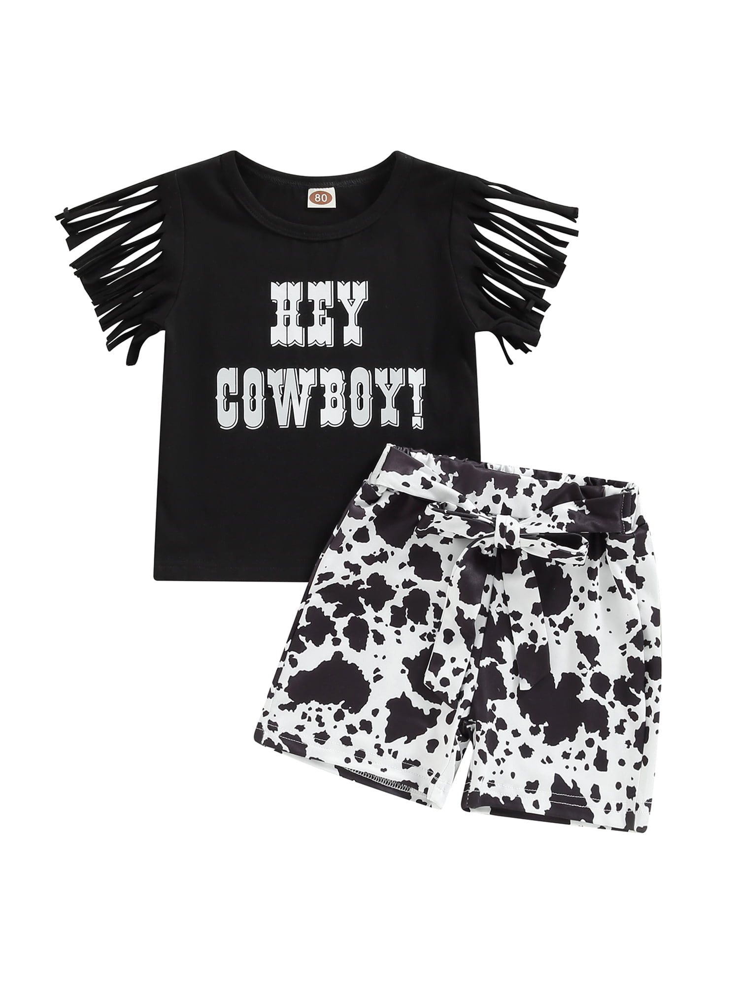 Ensemble été Fille - Top Court Et Short Licorne - Taille 7 à 13 Ans - Style Décontracté