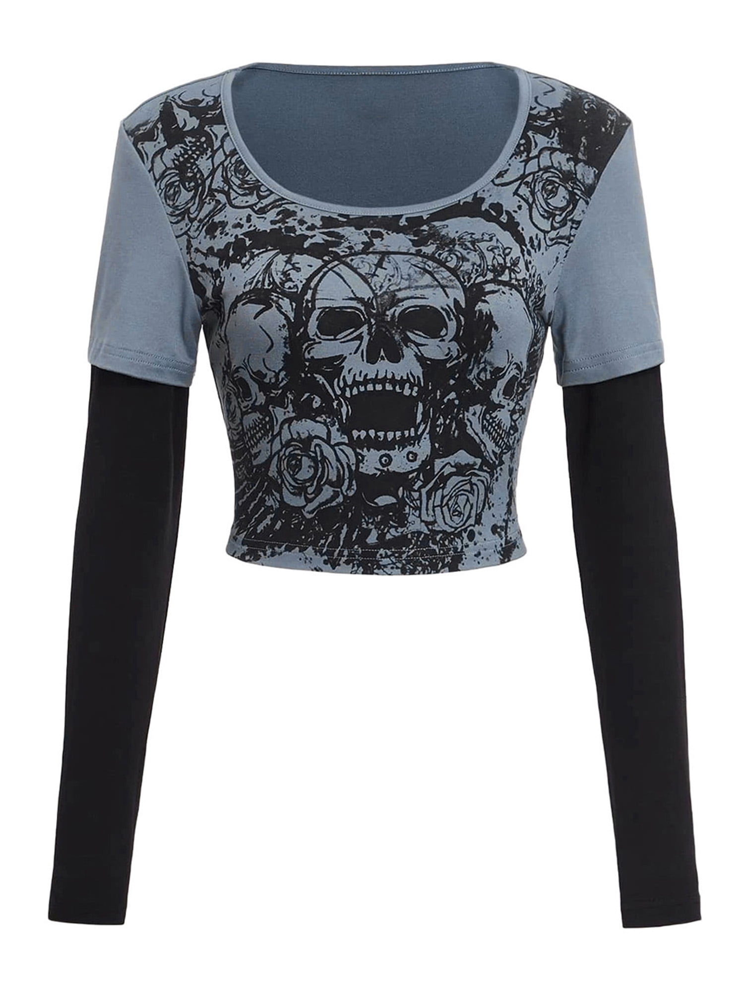 Casual Street U Neck Long Sleeve Two Pieces Casual Street U Neck Long Sleeve Two Pieces