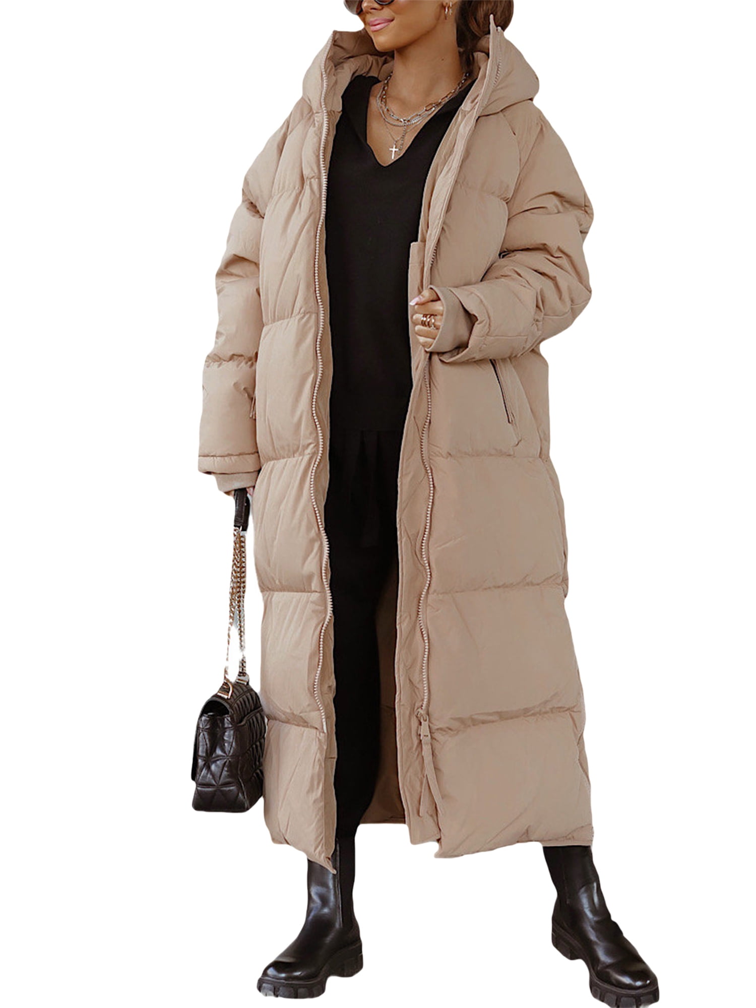 Long thin shop padded coat