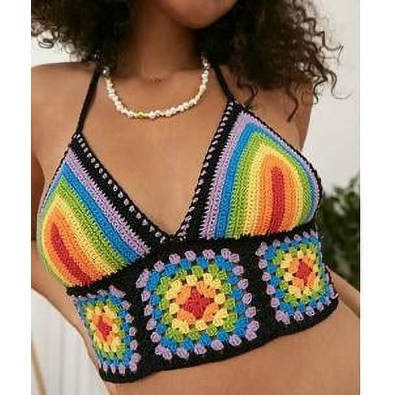 Crochet Crop Top, Cotton Crop Top, Halter Tank Top, Festival Clothing, Boho  Hippie Crop Top, Crop Tops, Custom Made Bra -  Canada