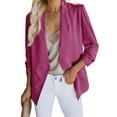 thumbnail image 1 of Genuiskids Womens Casual Blazer Cardigans Long Sleeve Open Front Work Office Blazer Jackets with Pockets Business Suit Slim Fit Long Sleeve Jacket Coat, 1 of 2