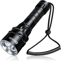 6000LM XM-L2 Diving Flashlight 100M 4-Mode Underwater Tactical Torch ...