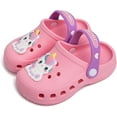 thumbnail image 1 of Genwiss Toddler Clogs Boys Girls Cartoon Unicorn Dinosaur Clog Kids Cute Garden Shoes Slides Sandals Children Beach Slipper Slip On Shoes, 1 of 9
