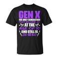 thumbnail image 1 of Genxers Humor Gen X Generation Gen X T-Shirt – Witty Generation X Tee, Humorous Retro Shirt Celebrating Gen X Culture, Comfortable Casual Apparel for Gen Xers, Perfect Gift for Generation X Fans, 1 of 3