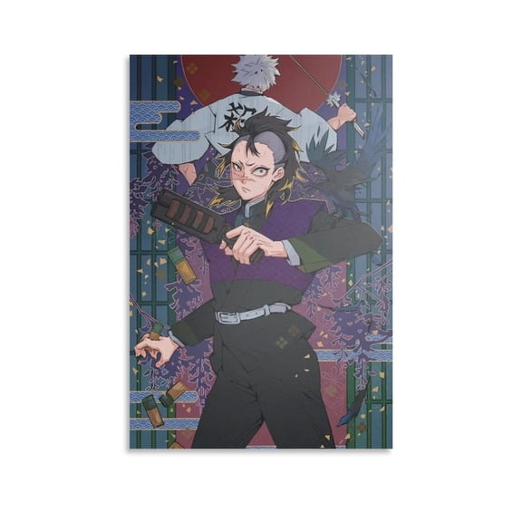 Genya Poster Demons Slayer Gifts Canvas Painting Poster Wall Art Decorative Picture Prints Modern Decor 24x36inch(60x90cm)