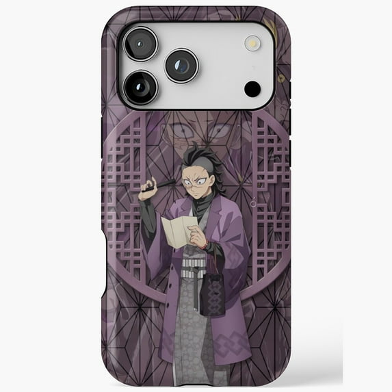 Genya Shinazugawa Version 4 Anime iPhone Case 17 through 11 Pro Max up to size 5XL