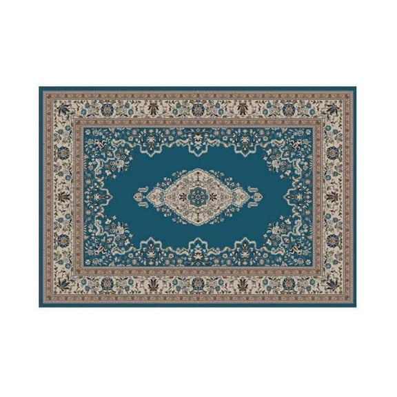 Geo Crafts G437-35 3 x 5 ft. Medallion Donier Washable Rug, Polyester