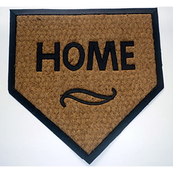 Geo Crafts G111 TC Rubber Back Home Plate-Flat Weave Doormat