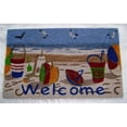 thumbnail image 1 of Geo Crafts G321 BEACH WELCOME 18 x 30 in. PVC Vinyl Backed Coco Doormat, 1 of 1