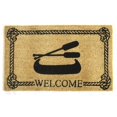 thumbnail image 1 of Geo Crafts G351 WELCOME OAR BOAT 18 x 30 in. Vinyl PVC Backed Nautical Boat Doormat, 1 of 1