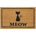 thumbnail image 1 of Geo Crafts G355 CAT MEOW 18 x 30 in. PVC Backed Coco Mat, 1 of 1