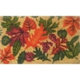 thumbnail image 1 of Geo Crafts G373 18 x 30 in. Coir Autumn Leaves Welcome Doormat, Multi Color, 1 of 1