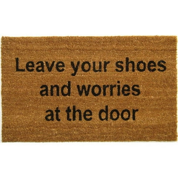 Geo Crafts, Inc Leave Your Shoes and Worries at the Door Doormat