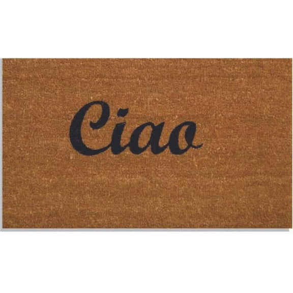 Geo Crafts G362 18 x 30 in. Coir Ciao Doormat