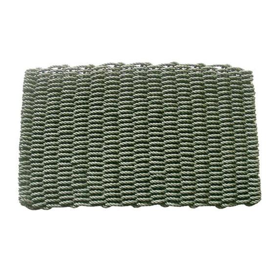 Geo Crafts G204-30 Grn 18 x 30 in. Hand Woven Welcome Doormat, Green - Polypropylene