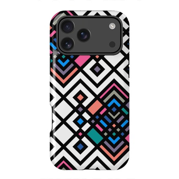 Geo Ethnic Tribal Geometric Abstract Pattern Design for iPhone 17 16 15 14 13 12 11 Pro Max