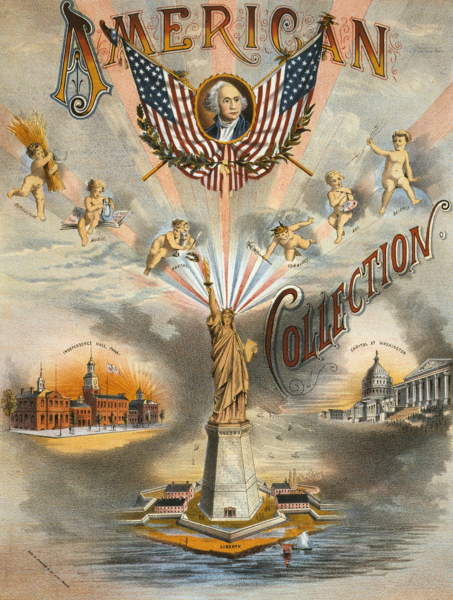 Geo H Walker & Co Poster c1885 American collection Canvas Art - Geo H Walker & Co (18 x 24)
