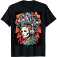 thumbnail image 1 of Geo In Fashion: The Enigmatic Skull Graphic Design T-Shirt, 1 of 5
