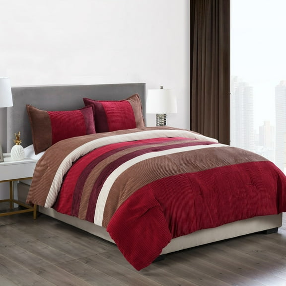 Geo Micro-Chenille 7-Piece Complete Comforter Set