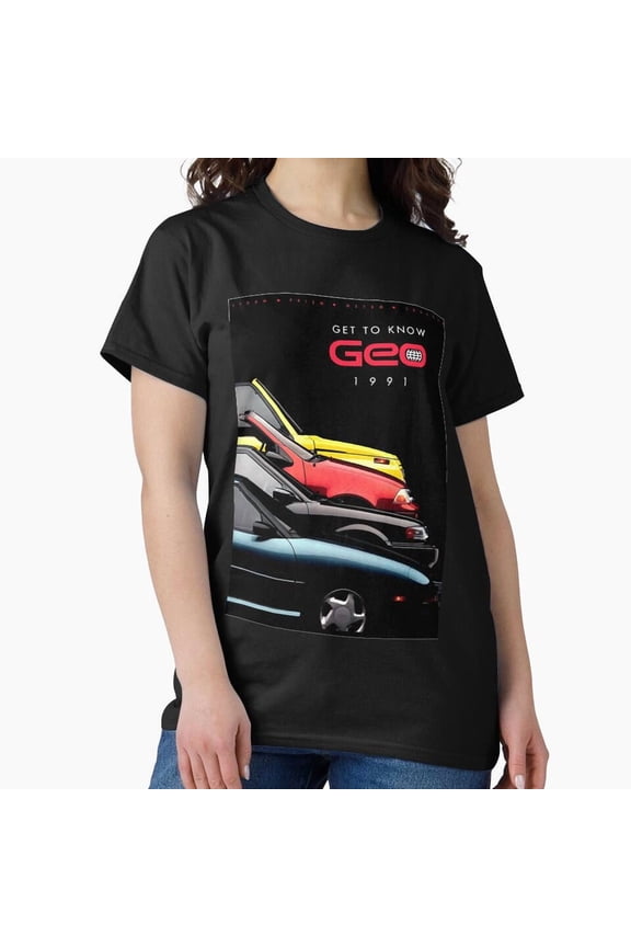 Geo Motors Geo Metro 90s Advert Wall Art Classic H38515 Unisex T-Shirt, Up to 5XL Available