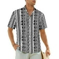 thumbnail image 1 of Geo Print Vacation Shirt Watercolor Tribal Hawaii Casual Shirts Man Elegant Blouses Short-, 1 of 5
