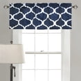 thumbnail image 1 of Geo Room Darkening Valance Navy Single 18x50+2, 1 of 4