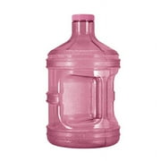 Geo Sports Bottles 1 Gallon Reusable Leak-Proof Drinking Water Bottle w/48mm Screw Cap (Pink)