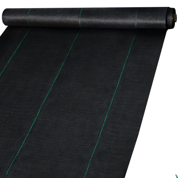 6ft x 300ft Woven Weed Control Fabric, Heavy Duty Geotextile Ground Cover, Weed Barrier Mat for Garden Yard & Greenhouse