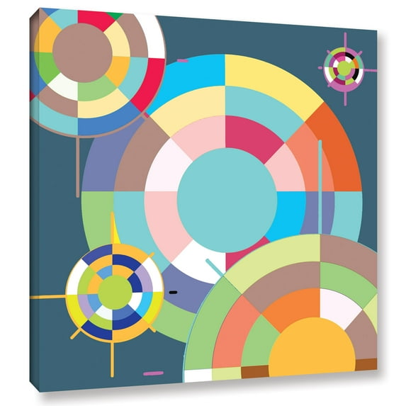 Geo Wheel Gallery Wrapped Canvas