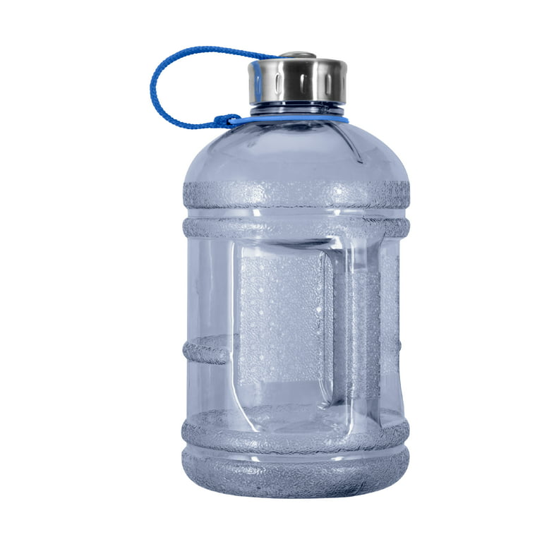 1/2 Gallon (64 oz.) BPA Free Plastic Water Bottle w/ 48mm Steel Cap, Blue