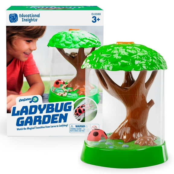 Educational Insights GeoSafari Ladybug Garden, Insect Habitat, STEM Kit, Kids Ages 3+