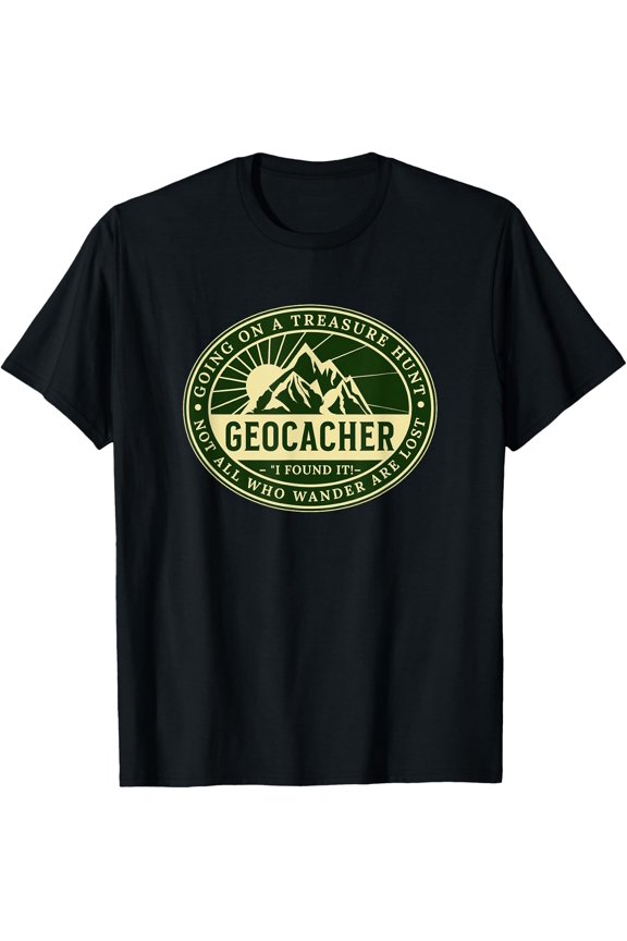 Geocaching Geocache Lover Hiking Nature Men Women T-Shirt Size S-5XL