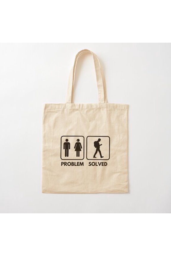 Geocaching Problem Solved, Geacacher, Geocaching Love Canvas Tote Bags, Reusable Shopping Bag