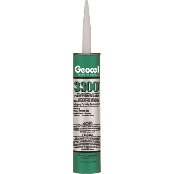 Geocel 3300 Series 68106 Polyurethane Sealant, Limestone, Liquid, 10.1 oz Cartridge