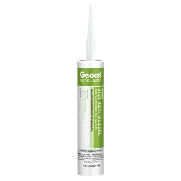 Geocel GC68125 8150 Neutral Cure Silicone Sealant - 10.3 oz., Clear