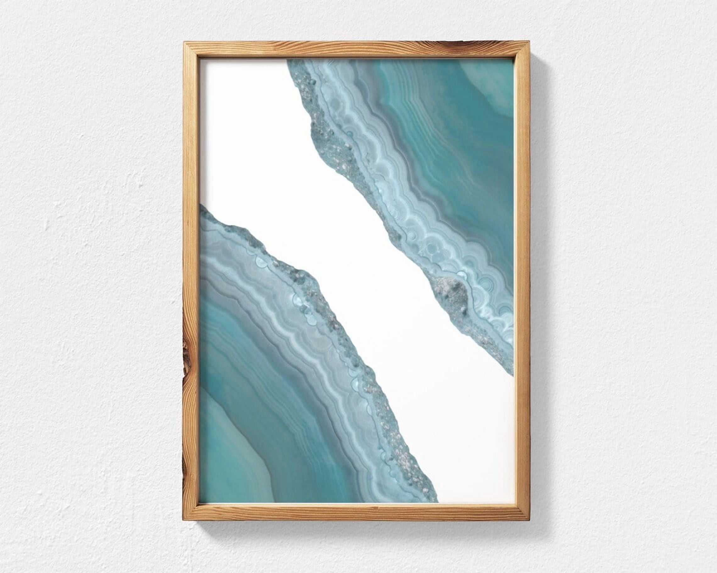 Geode Abstract Wall Art Print, Contemporary Decor - Walmart.com