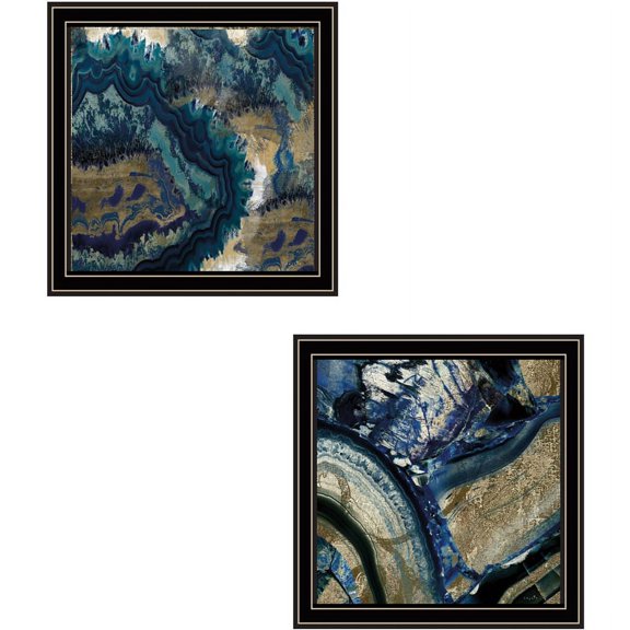 Geode Reef Pleasure by Sophie 6 Framed Print Wall Art Wood Multi-Color