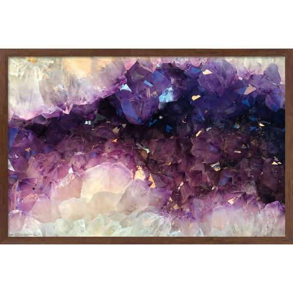 Geode Wall Poster, 14.725" x 22.375", Framed