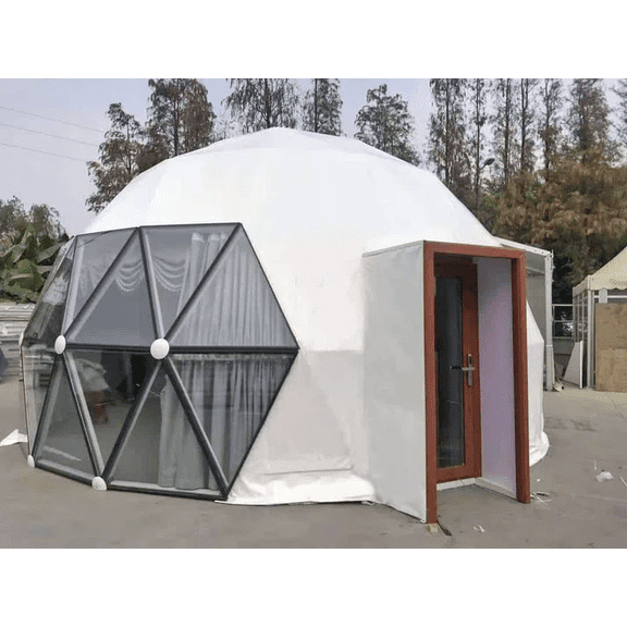 Geodesic Dome with Glass Panoramic Window