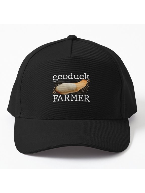 Geoduck Farmer Baseball Hat, Clam Lover Hunter Agriculture Wordplay Design, Classic Cap