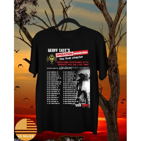 Geoff Tate's Operation Mindcrime The Final Chapter T Shirt Full Size S-2XL