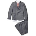 thumbnail image 1 of Geoffrey Beene Boy's Modern Fit 5-Piece Jacket Vest Trousers Shirt Tie Notch Lapel Suit Set - Colors, 1 of 5